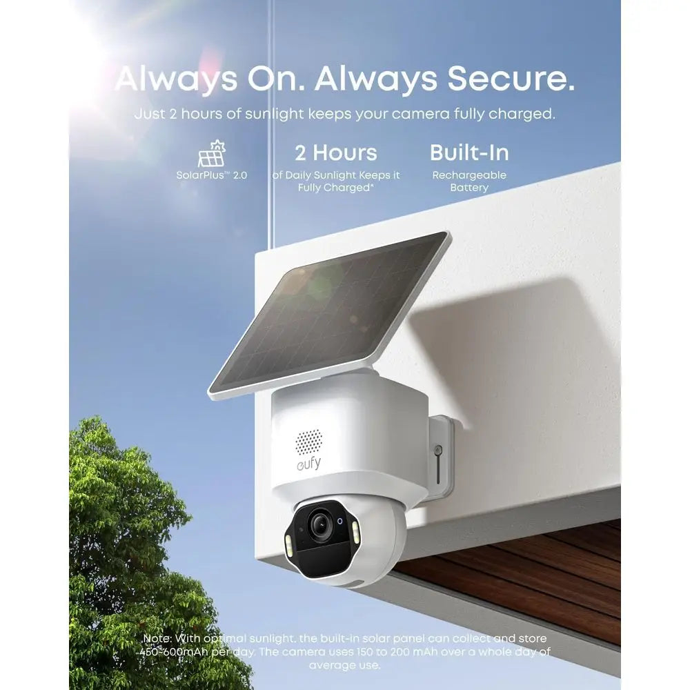 4K Wireless Outdoor Security Camera with AI Motion Tracking, Strobe Light, Pan & Tilt, Facial Recognition, up to 16 TB Storage,