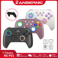 P01 Retro Games Controller Wired/Wireless Bluetooth RGB Hall Effect Joystick XBOX Gamepad for PC Android IOS Steam