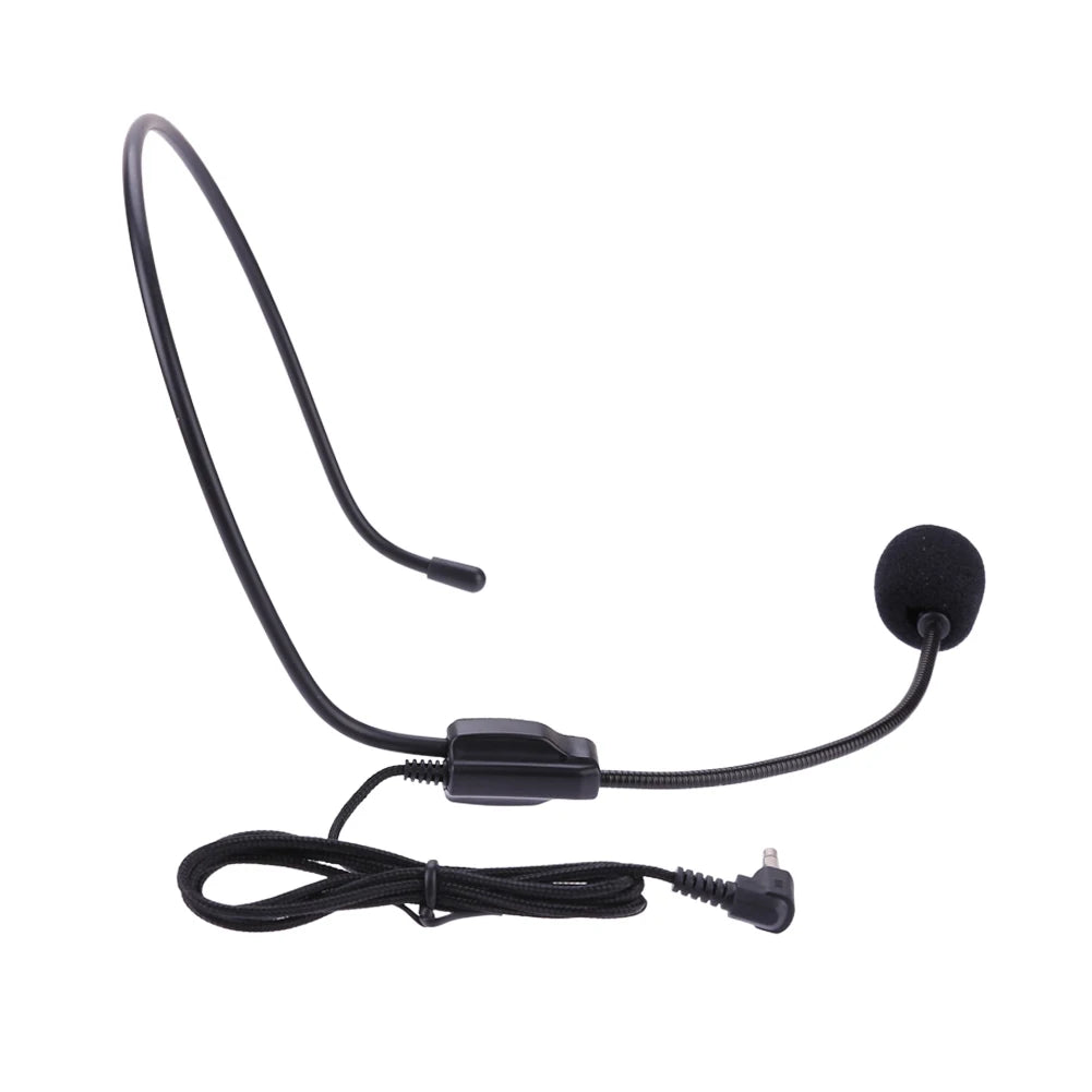 3.5mm Plug Guide Lecture Speech Microphone Head-mounted Portable Wired Microphone Voice Amplifier Over Head for Teaching Meeting
