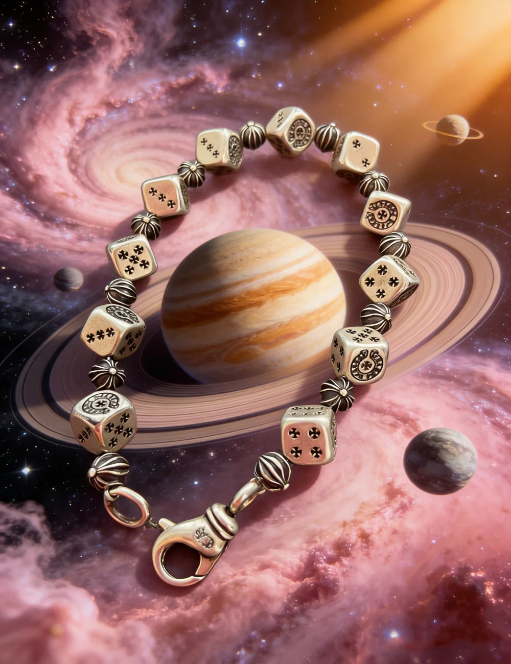 New Pure Silver Men's and Women's Vintage Bracelet