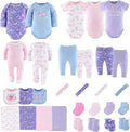 Baby Gift Set for Girls, Newborn Girl Gift Sets, Baby Clothes & Essentials, Purple Butterfly