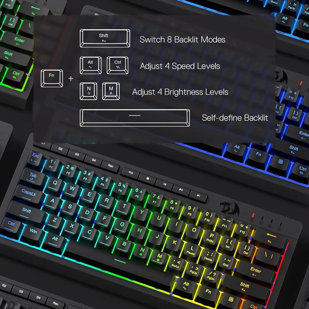 K522 60% Wired RGB Membrane Gaming Keyboard