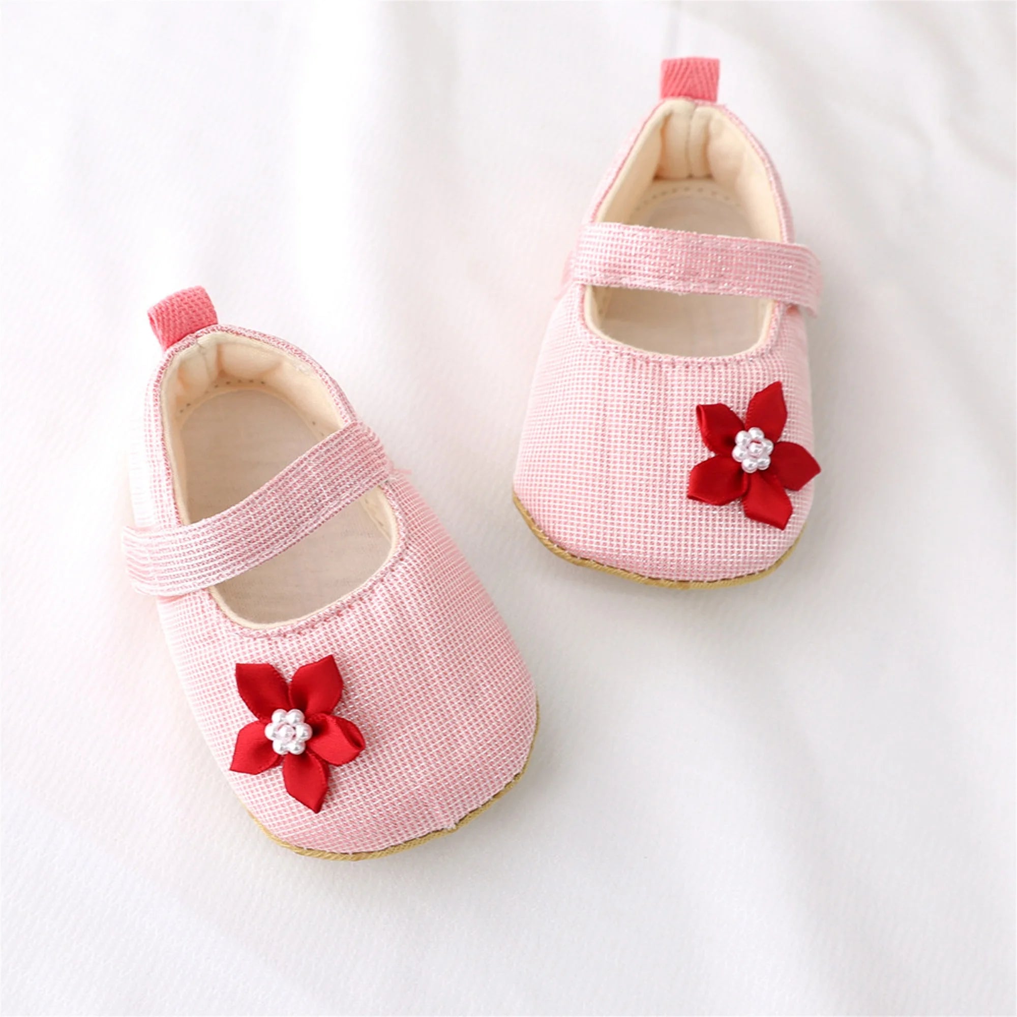 Cute Baby Girls Bowknot Comfortable Non-slip Sole First Walker Shoes for Toddler Princesses