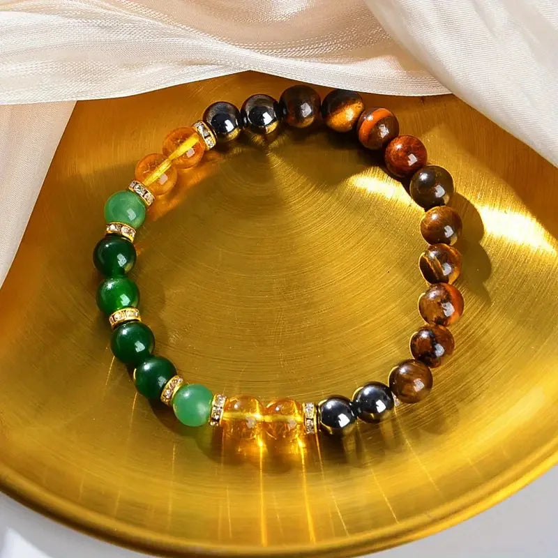 Trendy 8mm Multi Color Beaded Bracelet - Handmade Bracelet - The Best Gift for Festivals and anniversaries