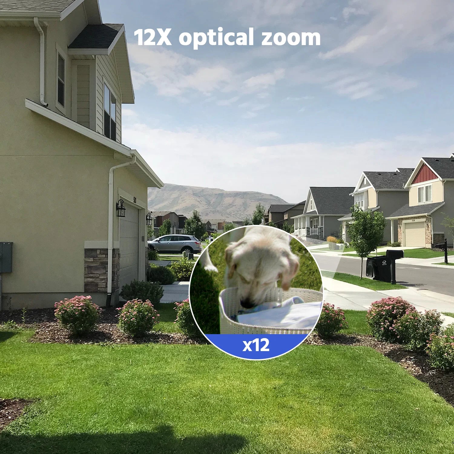 10MP Dual Lens PTZ Camera 2.4G 12X wifi security camera Color Night Vision 1/2/4 PCS outdoor surveillance camera