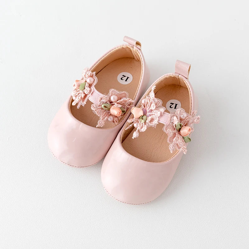 Adorable Baby Girl Soft Sole Shoes with Cute Bowknot for Special Occasions like Birthday Party Wedding Christening