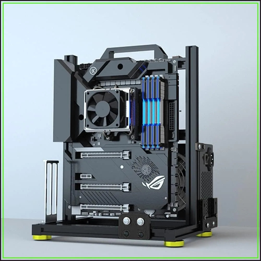 Open Air PC Test Bench Frame, DIY Computer Case Rack, Supports ITX ATX MATX EATX, Aluminum Alloy Chassis