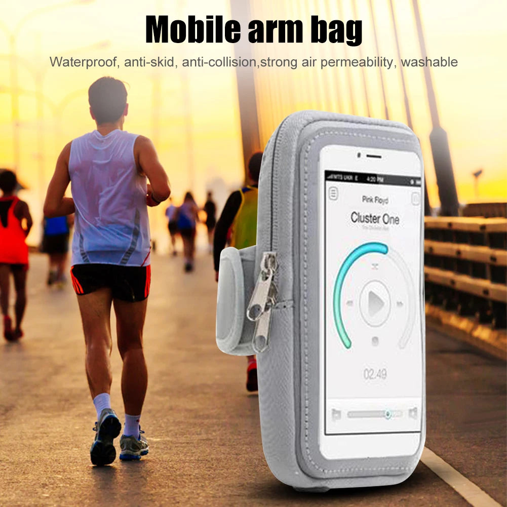 Sports Phone Holder Arm Bag Waterproof Touch Screen Running Jogging Arm Case Shockproof Mobile Phone Pouch