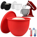 5 Qtr. Silicone Liners with Lid Mixer Bowls Reusable