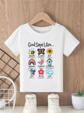 Tee Comfy Polyester Short-Sleeve T-Shirt with Colorful Sunflower Butterfly  Designs Casual Top Girls Shirt
