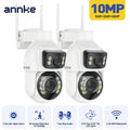 10MP Dual Lens PTZ Camera 2.4G 12X wifi security camera Color Night Vision 1/2/4 PCS outdoor surveillance camera