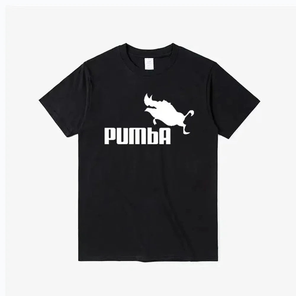 Fashion Funny Cool Tee Cute T shirts Pumba Men Casual Short Sleeves Cotton Tops