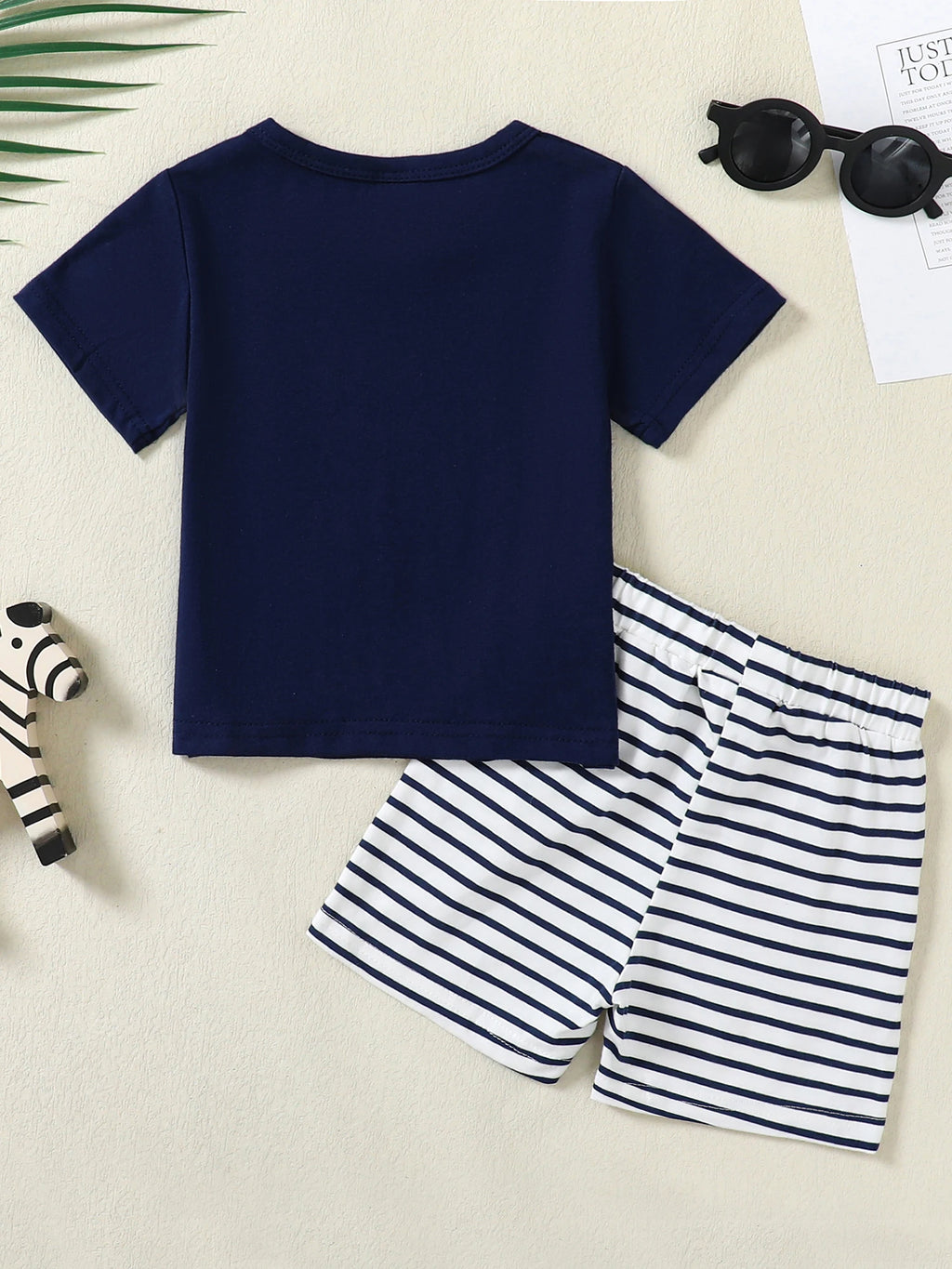 Toddler Boy Outfits 12M-5T Toddler Summer Short Sleeve T+Shorts 2 Sets Baby Boys Clothes