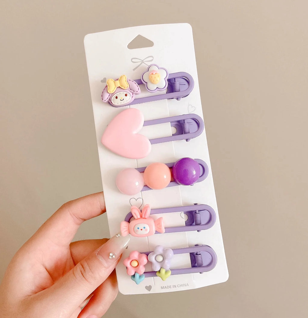 Cute Hair Clips Wholesale Spring and Summer Bangs Side Clips Children's Duckbill Clips 2025 New Dopamine Hairpins for Girls