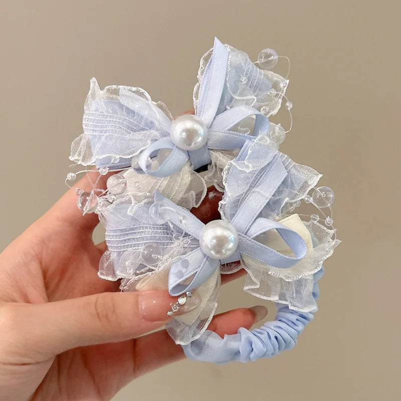 High-Elasticity Children's Hair Tie Set, Cute Cartoon Hair Ties, Soft and Non-Damaging to Hair, Girls' Braided Hair Rubber Bands