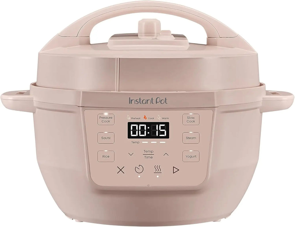 4QT Mini 7-in-1 Multi-Cooker: Pressure Cook, Slow Cook, Sauté, Steam, Rice Maker, Yogurt & Warmer in Rosewater