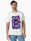 Neon Haunt Gengar T-Shirt Psychedelic Pokémon Graphic Tee, for Men Women