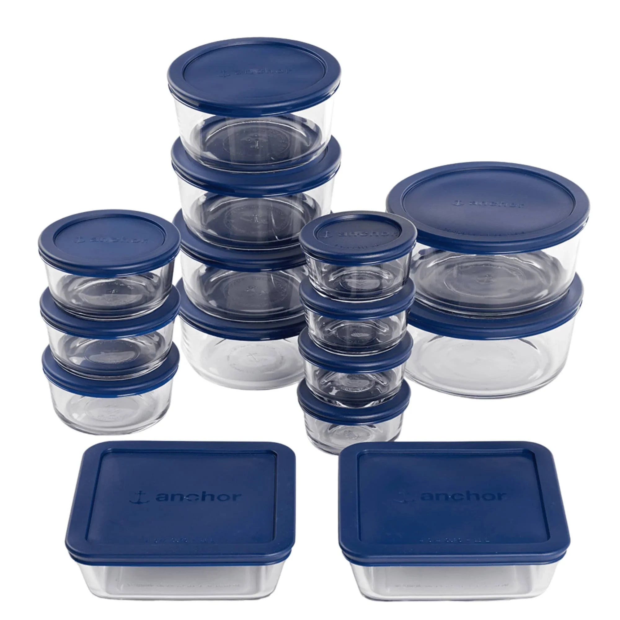 Glass food storage containers with lids, 30 pieces, protect food flavors, are extra durable, dishwasher and microwave safe
