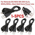 1m USB Charger Cable for Nintendo 2DS ndsi 3DS 3DSXL NEW 3DS NEW 3DSXL 2Dsxl 2Dsll Game Power Line